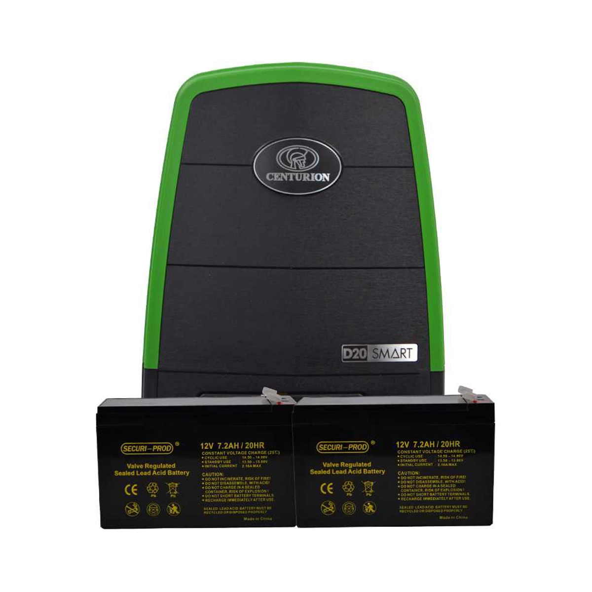 Centurion Gate Motor Kit D20 SMART + 2x Batteries only excl Base Plate