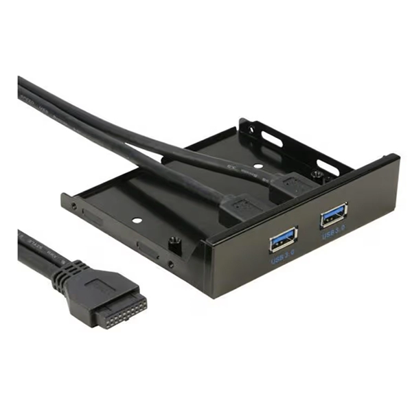 Mercer USB3FB Mecer 2 x USB3.0 Front Bezel in 3.5" Bay - Image 4
