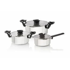 Bauer 6pc Strainer Set | Stainless Steel Pot Set