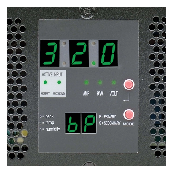 Eaton 7.7kW Single-Phase Switched Automatic Transfer Switch PDU, Two 200-240V IEC309 32A Blue Inputs, 16-C13 2-C19 Outlets, 2U, TAA - Image 2
