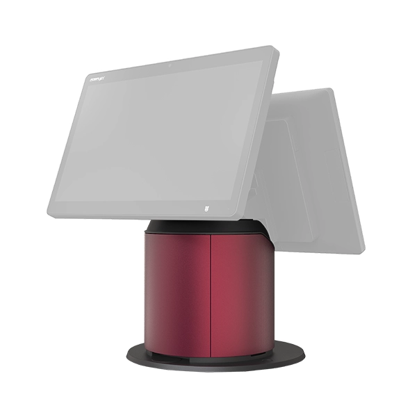 Posiflex 274 x 274 x 373 Highly integrated POS Terminal base stand for ZT, RT, XT, and PS Series with its own power distribution with integrated 3"thermal printer w/auto cutter. - Image 3