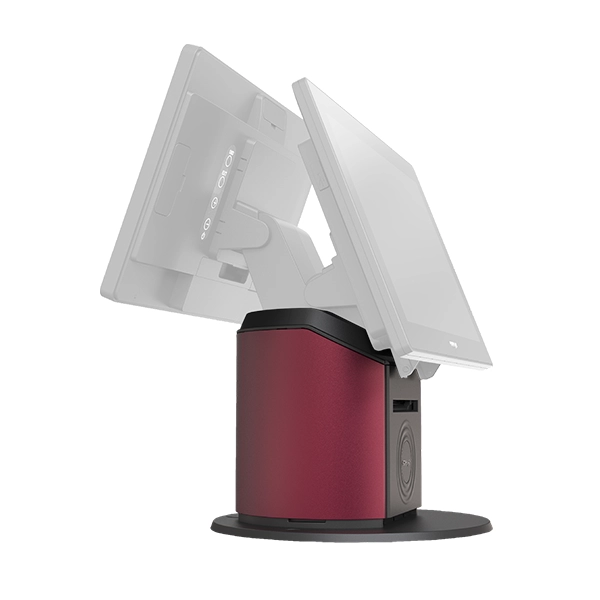 Posiflex 274 x 274 x 373 Highly integrated POS Terminal base stand for ZT, RT, XT, and PS Series with its own power distribution with integrated 3"thermal printer w/auto cutter. - Image 2