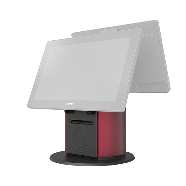 Posiflex 274 x 274 x 373 Highly integrated POS Terminal base stand for ZT, RT, XT, and PS Series with its own power distribution with integrated 3"thermal printer w/auto cutter. - Image 4