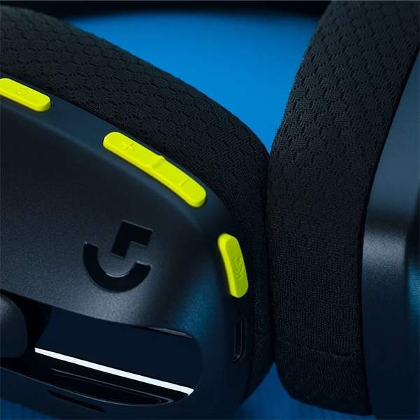 Logitech G435 Lightspeed Wireless Gaming Headset Black and Neon Yellow - Image 5