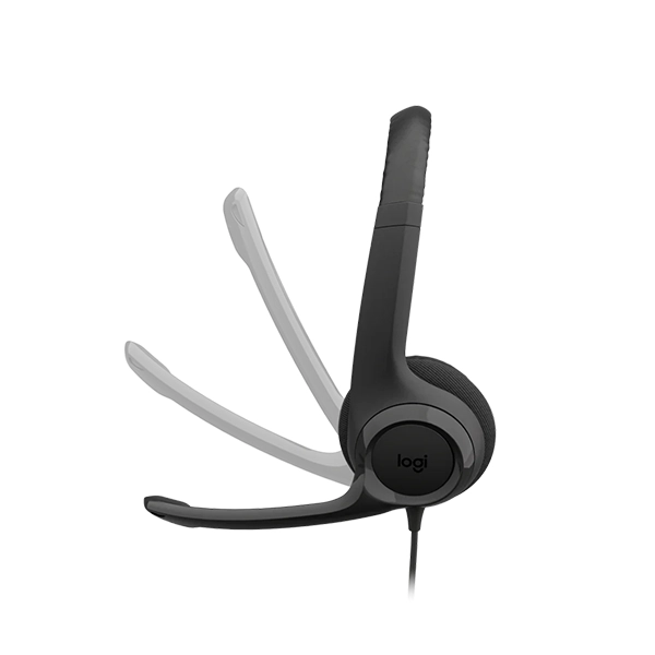 Logitech H390 USB Headset with Noise-Cancelling Mic - Black - Image 3