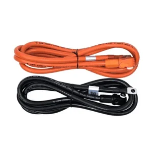 Battery to Inverter Cable 2,5m Length x 16mm Positive & Negative with luggs, Kit Cable