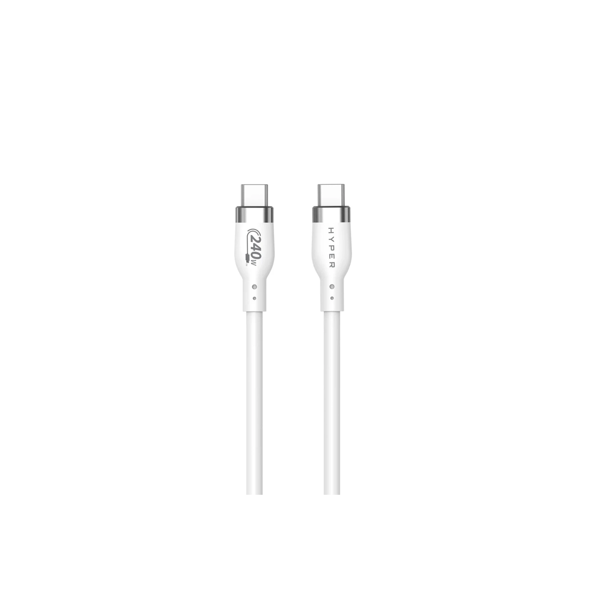 Targus HyperJuice 240W Silicone USB-C to USB-C Charging Cable - White