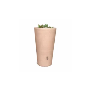 Pioneer Plastics 500L Rainwater Tank with Plant Bowl Sandstone