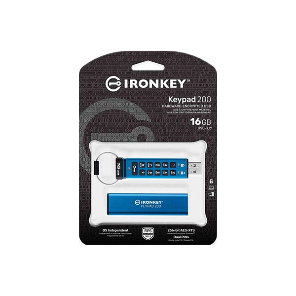 Kingston IronKey Keypad 200 Series USB Flash Drive - Image 4