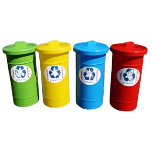 Pioneer Plastic 50L Round Recycle Bin