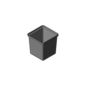 Pioneer Plastics -Plastic Nesting Bin With Rectangular Flange (NF) 310L X 310W X 325H
