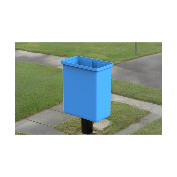 Pioneer Plastics Rectangular 25L Pole Bin - Image 3