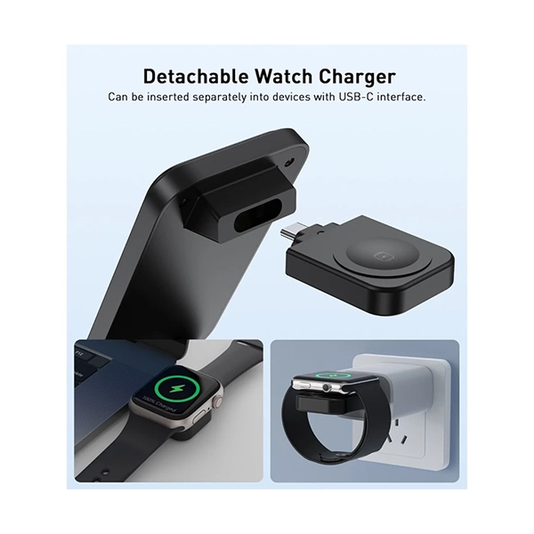 Choetech 3-in-1 15W Fast Magnetic Charging Stand - Image 5