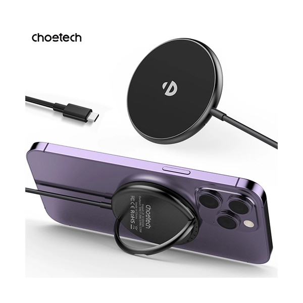Choetech Fast Wireless Charger with Stand T697-F 15W - Image 5