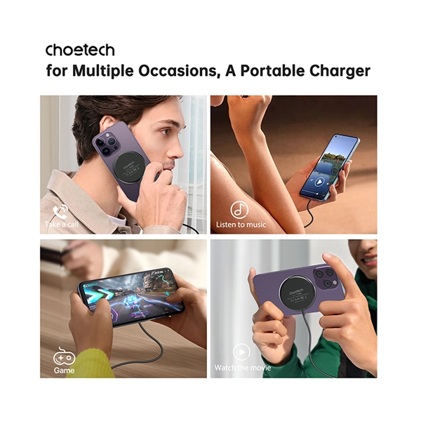 Choetech Fast Wireless Charger with Stand T697-F 15W - Image 3
